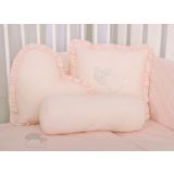 Decorative Pillow With Application - Powder Pink - imagen 2
