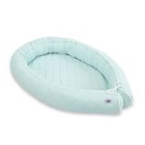 2-in-1 - Baby Nest Quilted - Snake Pillow Bumper - Mint