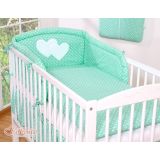 Juego de Cuna 3 piezas My Sweet Baby - Corazones Colgantes
