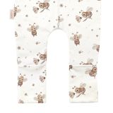 Saco de dormir con piernas Abejas – Blanco, ideal para el descanso de los pequeños.