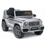 Coche de batería Mercedes AMG G 63 pintado en plata