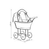 Cochecito de Muñeca My Sweet Baby con Cama y Ropa Rosa - imagen 2