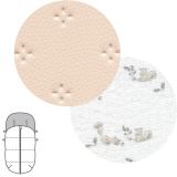 Saco de silla de paseo en crema, material resistente y cómodo