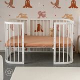 Cuna Wood 7 en 1 con Colchón Waldin Blanco