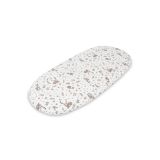 Sábana Ajustable para Capazo Sensillo de Algodón Beige