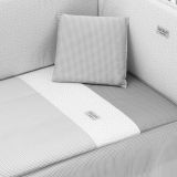 Jgo 2 Pcs.colcha I-v. Cuna 70 Vichy10 Gris 70x140x3 Cm - Cambrass - imagen 2