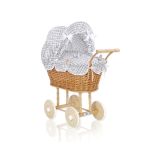 Cochecito de Muñecas My Sweet Baby con Ropa de Cama Gris Natural