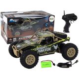 Coche de Control Remoto Off-Road 1:24 Marrón-Verde
