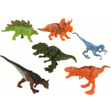 Set de Vehículos de Helicóptero y Dinosaurios - 8 Piezas Coloridas