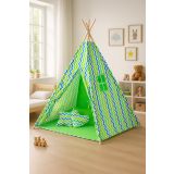 Tienda Tipi My Sweet Baby - Tienda Infantil Chevron Verde-Azul - imagen 3