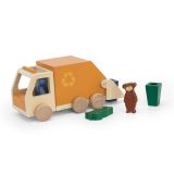 Camión de basura de madera Trixie - Juguete educativo - imagen 3