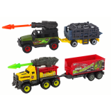 Set de Vehículos de Helicóptero y Dinosaurios - 8 Piezas Coloridas