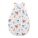 Cotton Sleeping Bag For Children, Size M, 3-12 Months, Tog 2.5, All-season - Knights And Dragons