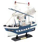 Modelo de barco pesquero Flying Lady 24x23cm