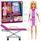 Muñeca Doctora Anlily con Camilla y Accesorios Médicos