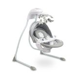 Hamaca eléctrica Caretero Raffi en gris con función de balanceo