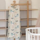 Saco de dormir de bambú 6-18 meses 0,5 TOG Ballenas – Verde oliva