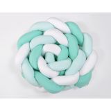 Protector de Cuna Knot Bumper XXL My Sweet Baby en Blanco y Menta - imagen 2