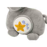 Elefante Proyector de Luz y Sonidos Plush Color Gris