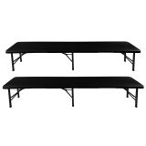 Mesa de jardín plegable Gardlov 180cm con 2 bancos - imagen 2