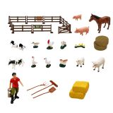 Set de granja con tractor, establo y animales 44 piezas - imagen 3