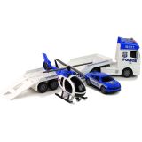 Kit de Transporte de Policía con Helicóptero, Sonidos y Luces