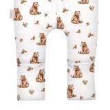 Saco de dormir blanco con diseño de ositos de Waldin