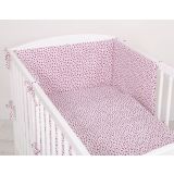 Protectores de Cuna My Sweet Baby - Estrellas Rojo Vino - imagen 2