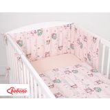 Protector Universal para Cuna My Sweet Baby - Búhos Crema-Menta - imagen 3
