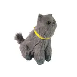Gato de peluche interactivo suave que aprende al acariciarlo
