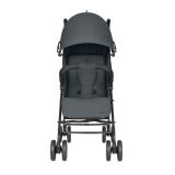 Silla de Paseo Kikkaboo Beetle 2 en gris oscuro con estructura de acero.