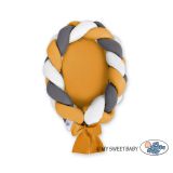 Nido trenzado 2 en 1 My Sweet Baby - Blanco y amarillo - imagen 2