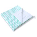 Alfombra de Juego Doble Cara Chevron Mint My Sweet Baby