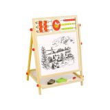 Pizarra de Dibujo Educativa Doble Cara de Madera 2 en 1