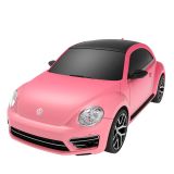 Coche teledirigido Volkswagen Beetle rosa con cambio de color 1:24
