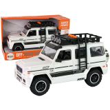 Coche todoterreno blanco a pilas