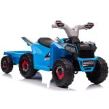 Quad Bike Azul Eléctrico con Remolque XMX630T