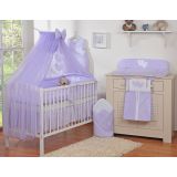 Juego de Cuna 5 piezas My Sweet Baby con Mosquitera Corazones