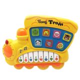 Piano Educativo Eléctrico Locomotora Amarillo