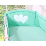 Juego de Cuna 2 Piezas My Sweet Baby - Corazones Colgantes Mint - imagen 2