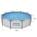Piscina Infantil Redonda con Estructura Bestway 305x76cm - imagen 2