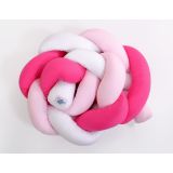 Protector de Cuna Knot Bumper My Sweet Baby - Rosa y Blanco - imagen 2