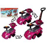 Cochecito de empuje para niños 3 en 1 color rosa