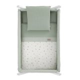 Minicuna Tijera Madera Ardi Verde/blanco 55x87x74 Cm - Cambrass - imagen 3