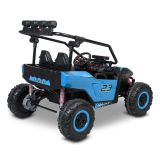 Coche Toyz Reptil Azul tapizado en ecocuero