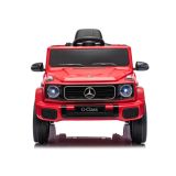 Mercedes G 4x4 infantil rojo Lean Cars, detalle interior ecopiel con cinturones