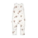 Saco de dormir con piernas blanco de Waldin con diseño de abejas