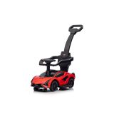 Vista lateral del coche eléctrico Lamborghini QLS-996T fabricado en plástico