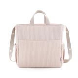 Bolso maternal boho Cloe rosa 16x43x37 cm