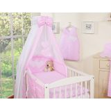 Juego de Cuna 5 Piezas My Sweet Baby con Dosel de Corazones - imagen 2
